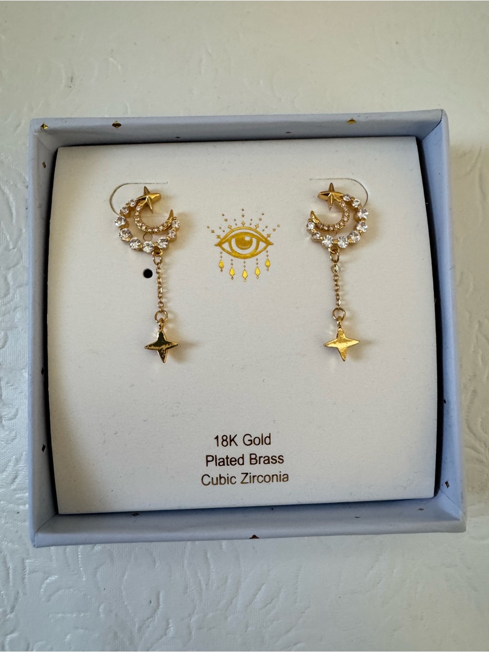 Eye Candy Unique Moon&Star Earrings